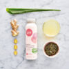 Aloe vera, zöld tea és gyömbér italkoncentrátum